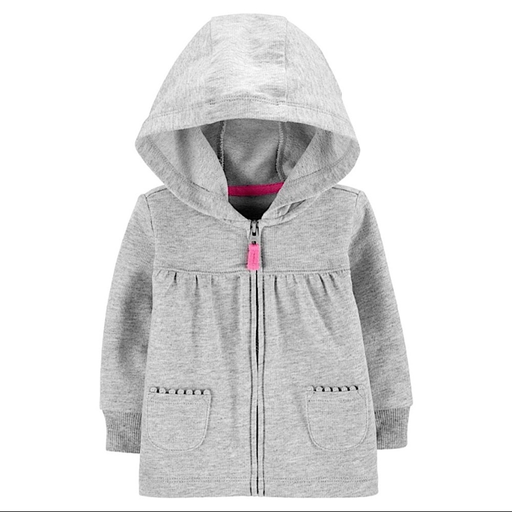 Carter’s Zip-Up French Terry Hoodie 
Size: 24M